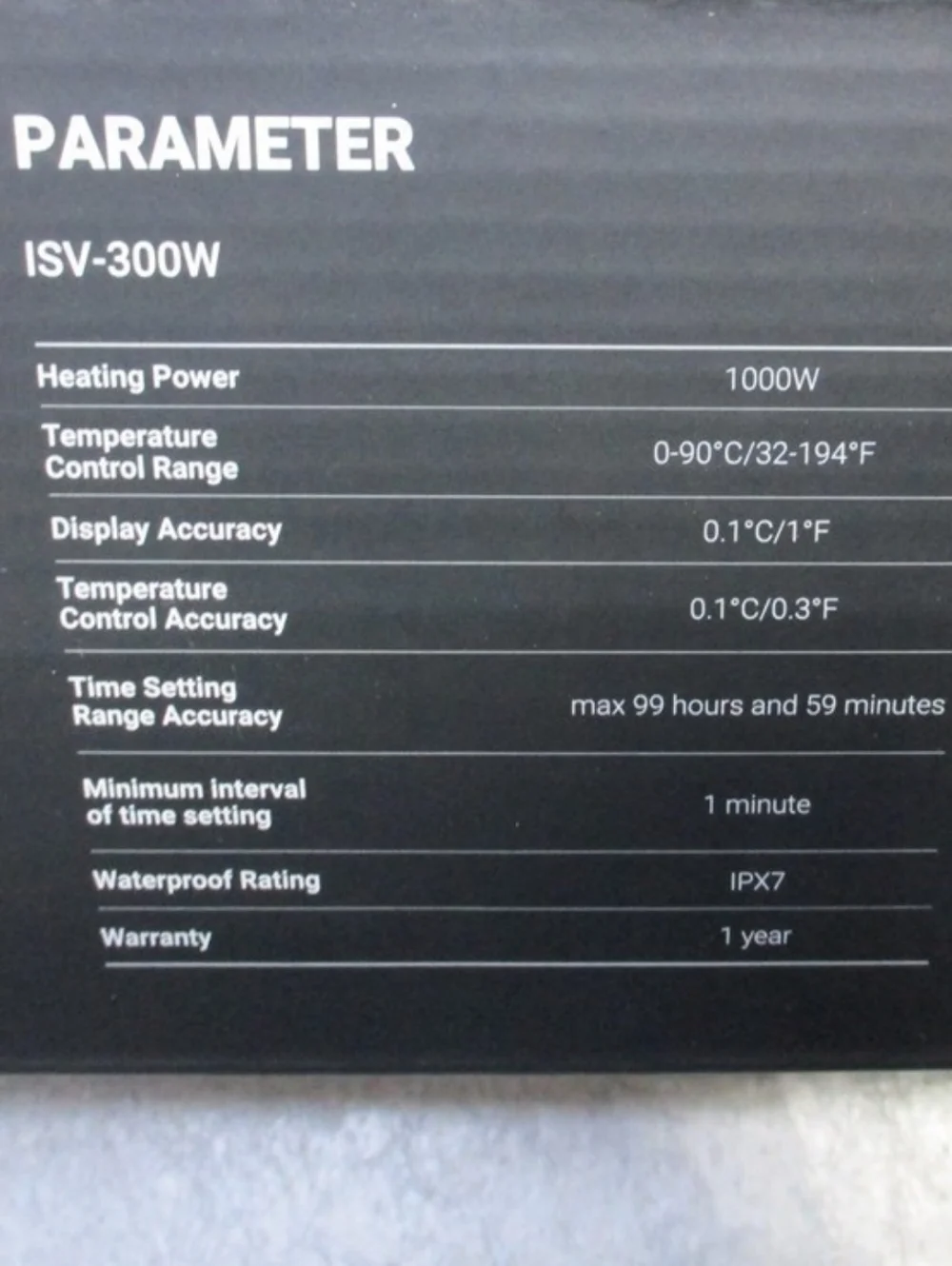 🔖NEW INKBIRD WIFI SOUS VIDE COOKER 1000W - Picture 6 of 7